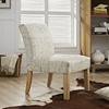 Auteur Fabric Side Chair - White - EEI-1400-WHI