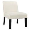 Auteur Fabric Accent Chair - Wood Legs, Beige - EEI-1401-BEI