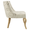 Royal Fabric Chair - White - EEI-1402-WHI