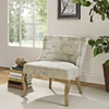 Royal Fabric Chair - White - EEI-1402-WHI