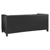 Imperial Bonded Leather Sofa - Button Tufted, Black - EEI-1421-BLK