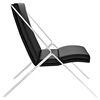 Swing Leatherette Lounge Chair - Black - EEI-1436-BLK