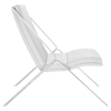 Swing Leatherette Lounge Chair - White - EEI-1436-WHI