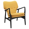 Heed Lounge Chair - Button Tufted, Wood Frame - EEI-1442