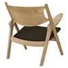 Concise Lounge Chair - Natural/Brown - EEI-1445-NAT-BRN