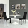 Parcel Dining Leatherette Side Chair - Nailhead, Black - EEI-1491-BLK