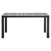 Maine 63" Outdoor Patio Dining Table - Brown, Gray - EEI-1508-BRN-GRY
