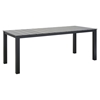 Maine 80" Outdoor Patio Dining Table - Brown, Gray - EEI-1509-BRN-GRY
