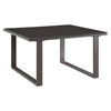 Fortuna Outdoor Patio Side Table - Square, Brown - EEI-1515-BRN-SET