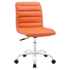 Ripple Armless Mid Back Office Chair - Swivel, Height Adjustable - EEI-1532