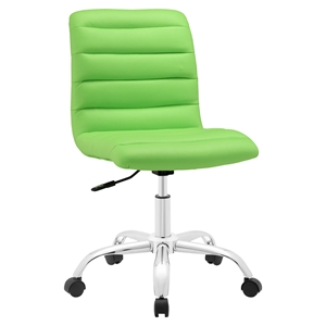 Ripple Armless Mid Back Office Chair - Swivel, Height Adjustable 