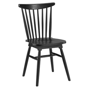 Amble Slat Wood Dining Side Chair - Black 