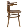 Stretch Wood Dining Side Chair - Walnut - EEI-1544-WAL