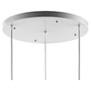 Morph Aluminum Ceiling Fixture - White - EEI-1552-WHI