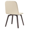 Assert Upholstery Dining Side Chair - Wood Legs, Walnut, Beige (Set of 6) - EEI-1912-WAL-BEI-SET