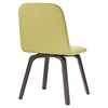 Assert Upholstery Dining Side Chair - Wood Legs, Walnut Green (Set of 6) - EEI-1912-WAL-GRN-SET