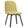 Assert Upholstery Dining Side Chair - Walnut, Green - EEI-1613-WAL-GRN