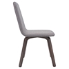 Assert Upholstery Dining Side Chair - Walnut, Gray (Set of 2) - EEI-2026-WAL-GRY-SET