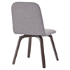 Assert Upholstery Dining Side Chair - Walnut, Gray - EEI-1613-WAL-GRY