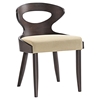 Transit Dining Side Chair - Walnut, Beige - EEI-1620-WAL-BEI