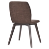 Proclaim Upholstery Dining Side Chair - Walnut, Mocha (Set of 2) - EEI-2059-WAL-MOC-SET