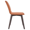 Proclaim Upholstery Dining Side Chair - Walnut, Orange (Set of 2) - EEI-2059-WAL-ORA-SET