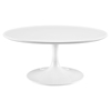 Lippa 40" Wood Top Coffee Table - White - EEI-1647-WHI