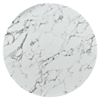 Lippa 40" Artificial Marble Coffee Table - White - EEI-1651-WHI