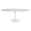 Lippa 78" Dining Table - White, Artificial Marble Top - EEI-1659-WHI