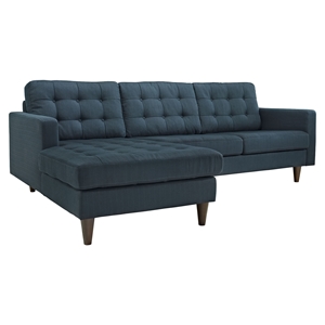 Empress Left-Facing Upholstered Sectional Sofa 