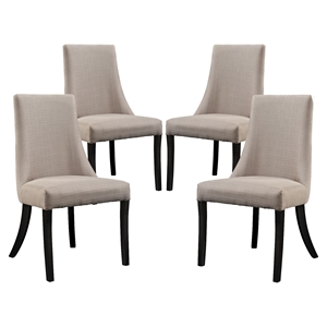 Reverie Upholstery Dining Side Chair - Beige (Set of 4) 