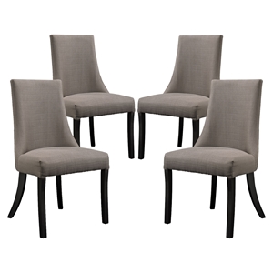Reverie Upholstery Dining Side Chair - Gray (Set of 4) 