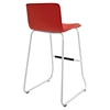 Dive Leatherette Bar Stool - Red (Set of 2) - EEI-1688-RED