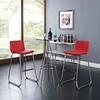 Dive Leatherette Bar Stool - Red (Set of 2) - EEI-1688-RED