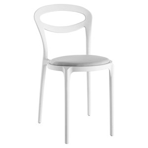 Assist Dining Side Chair - White Gray 