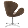 Flight Leatherette Lounge Chair - Brown - EEI-1803-BRN