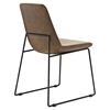 Invite Leatherette Dining Side Chair - Brown - EEI-1805-BRN