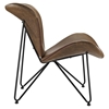 Glide Leatherette Lounge Chair - Brown - EEI-1807-BRN