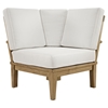 Marina 3 Pieces Outdoor Patio Teak Sofa Set - Natural White - EEI-1820-NAT-WHI-SET