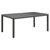 Sojourn 90" Outdoor Patio Dining Table - Chocolate - EEI-1933-CHC