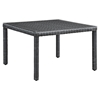 Summon 47" Outdoor Patio Dining Table - Square, Gray - EEI-1936-GRY