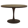 Drive 47" Oval Dining Table - Wood Top, Brown - EEI-2009-BRN-SET
