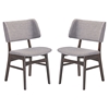 Vestige Fabric Dining Side Chair - Wood Frame (Set of 2) - EEI-2024-WAL-SET