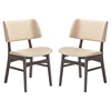 Vestige Fabric Dining Side Chair - Wood Frame (Set of 2) - EEI-2024-WAL-SET