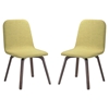 Assert Upholstery Dining Side Chair - Walnut Green (Set of 2) - EEI-2026-WAL-GRN-SET