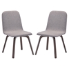 Assert Upholstery Dining Side Chair - Walnut, Gray (Set of 2) - EEI-2026-WAL-GRY-SET