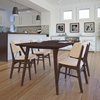Vestige Upholstery Dining Side Chair - Wood Frame (Set of 4) - EEI-2062-WAL-SET