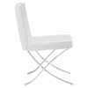 Trieste Memory Foam Dining Chair - Button Tufted, White - EEI-2072-WHI