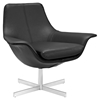Release Bonded Leather Lounge Chair - Black - EEI-2073-BLK