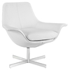 Release Bonded Leather Lounge Chair - White - EEI-2073-WHI